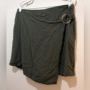 Torrid Trendy Olive Green Wrap Skort